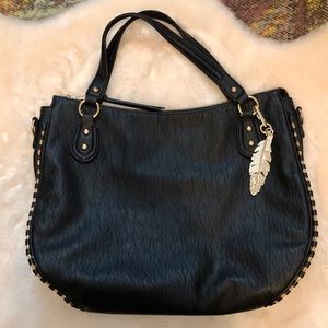 Jessica Simpson black/gold purse